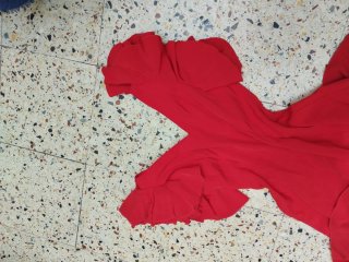 Traje Flamenca Rojo Volantes