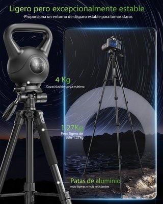 Trípode CAMFOTO 188cm Cámaras y Móviles