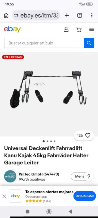 Colgador universal deckenlift