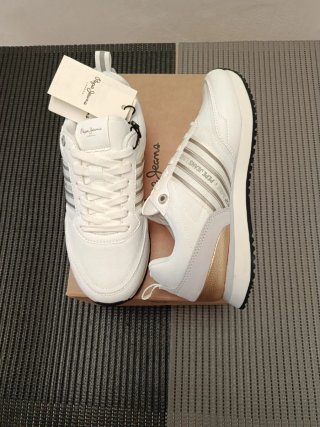 Zapatillas Pepe Jeans Blancas, Talla 38 NUEVAS