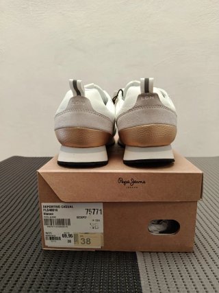 Zapatillas Pepe Jeans Blancas, Talla 38 NUEVAS
