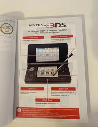 Manuale Istruzioni Nintendo 3DS Originale
