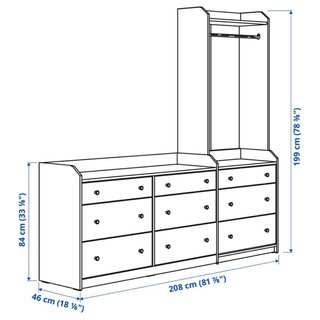 Mueble Cajonera HAUGA Blanco