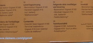 Teléfono Inalámbrico Gigaset A160 Siemens