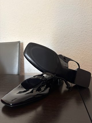 Zapatos Stradivarius Negros Tacón Bajo