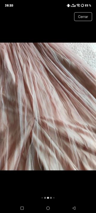 Vestido rosa largo