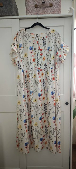 Vestido estampado floral branco