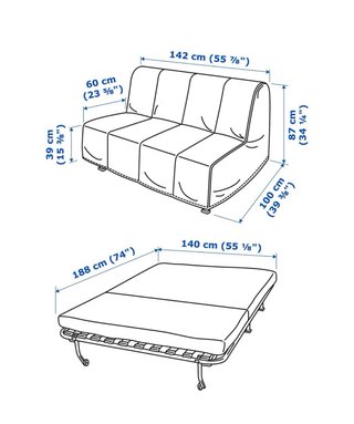 Sofá cama dos plazas