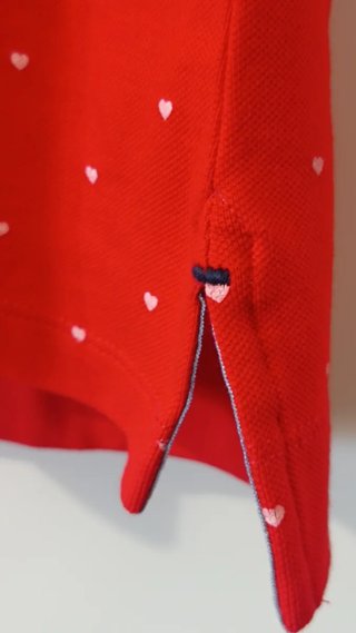 Polo Tommy Hilfiger Mujer Rojo Corazones