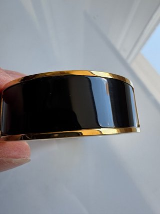 Pulsera Hermès Click H Negra/Dorada Original