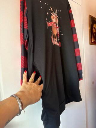 Vestido con capucha reno Navidad talla única