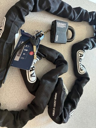 ABUS 10KS200 Security Chain + ABUS Granit Padlock