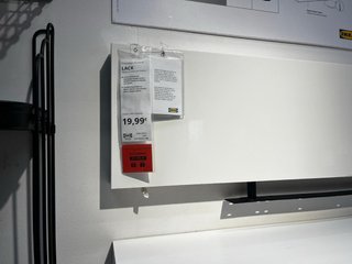 2 Estanterías LACK Invisibles IKEA