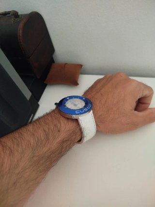 Reloj Custo Azul y Blanco