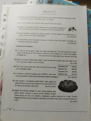 Matemáticas ingles
