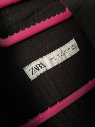 Camisa Zara Negra Manga Corta Hombre