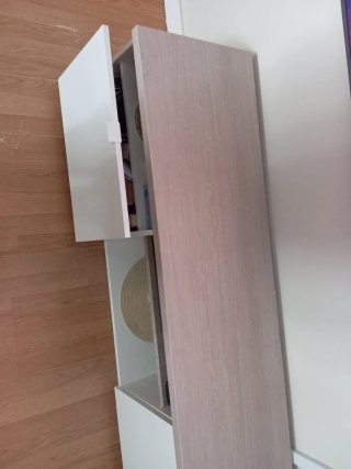 Mueble Salón Ikea Blanco y Madera