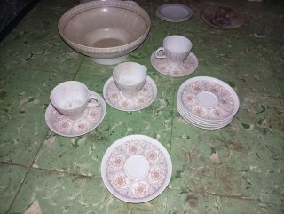 Juego de té de porcelana