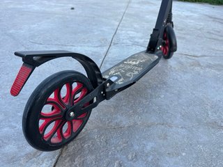 YOLEO Patinete con suspensión +12 Rojo