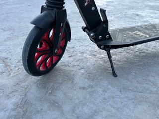 YOLEO Patinete con suspensión +12 Rojo