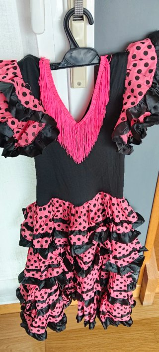 Vestido de flamenca niña lunares