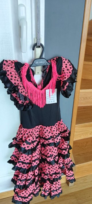 Vestido de flamenca niña lunares