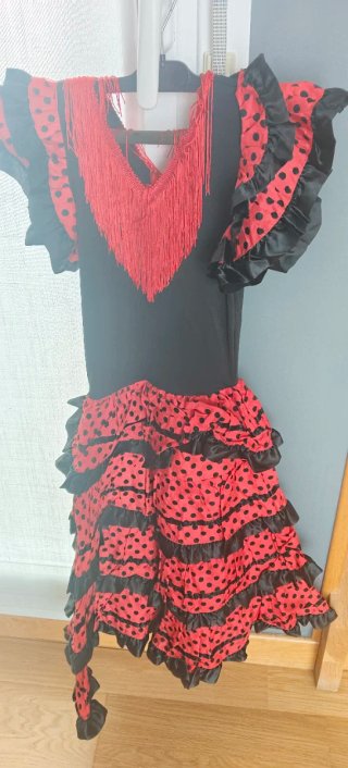 Vestido de flamenca niña lunares