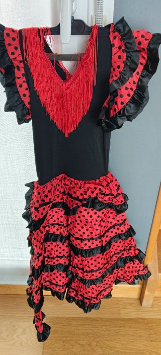 Vestido de flamenca niña lunares