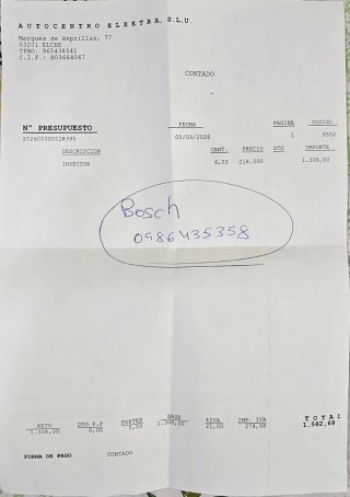 6 Inyectores Bosch 098643535 grupo VAG