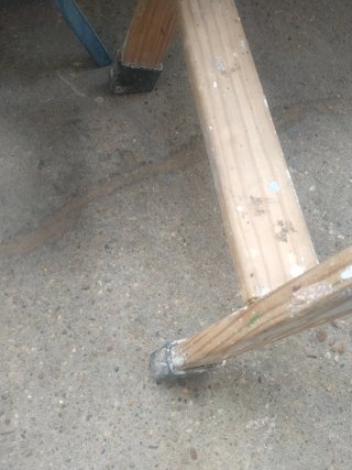 Escalera madera 5 peldaños