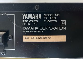Sintonizador Yamaha TX-480 Negro