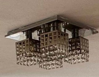 Lámpara de techo LED acero inoxidable
