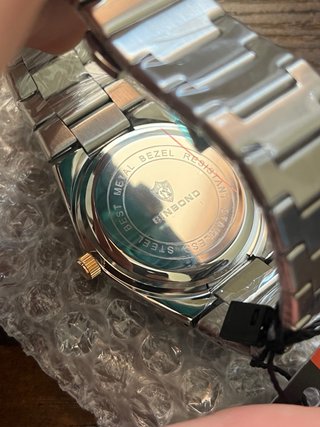 BINBOND Orologio Uomo Quadrante blu e oro