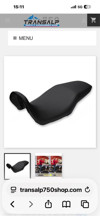 Asiento Honda Transalp 750 2024 Nuevo