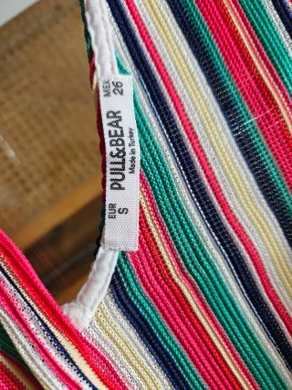 Vestido tirantes rayas colores