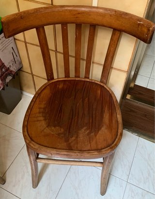 Coppia Sedie Vintage Legno Anni '50