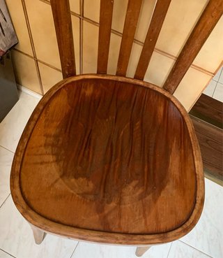 Coppia Sedie Vintage Legno Anni '50