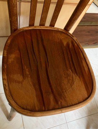 Coppia Sedie Vintage Legno Anni '50
