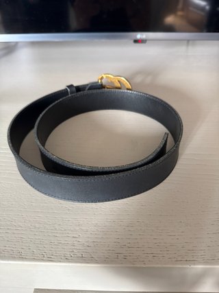 Cintura Gucci Doppia G Oro Nero