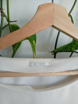 Vestido elegante beige talla única
