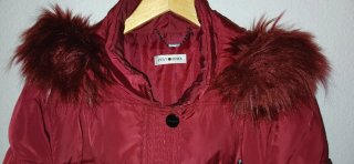 Abrigo cazadora PUNTO ROMA rojo