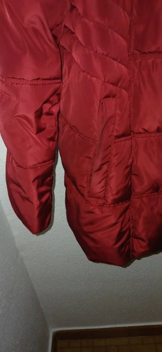 Abrigo cazadora PUNTO ROMA rojo