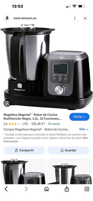 Robot de Cocina Magefesa The Magchef Black