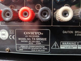 Receptor AV Onkyo TX-SR502E Plata