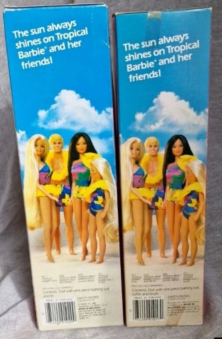 NEGOCIABLE Barbie y Ken Tropical 1985