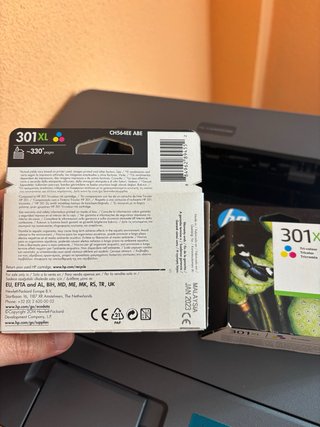 Cartucho Tinta HP 301XL Tricolor