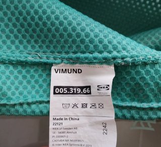 Silla infantil IKEA VIMUND turquesa