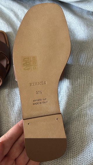 Ciabatte Hermes Marroni numero 37,5/41