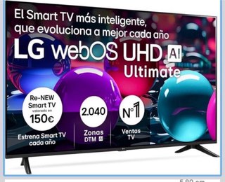 TV LG 55 UHD AI UA73 SIN USO