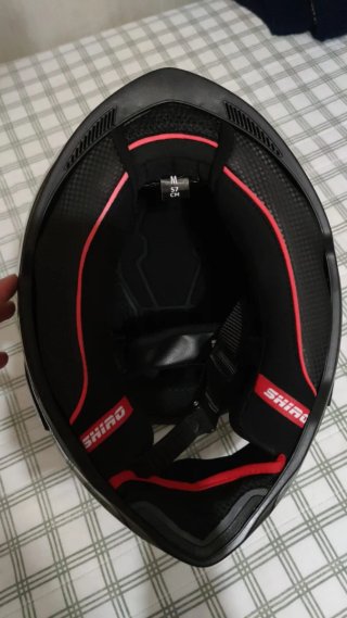 Casco Shiro Moto Talla M Negro
